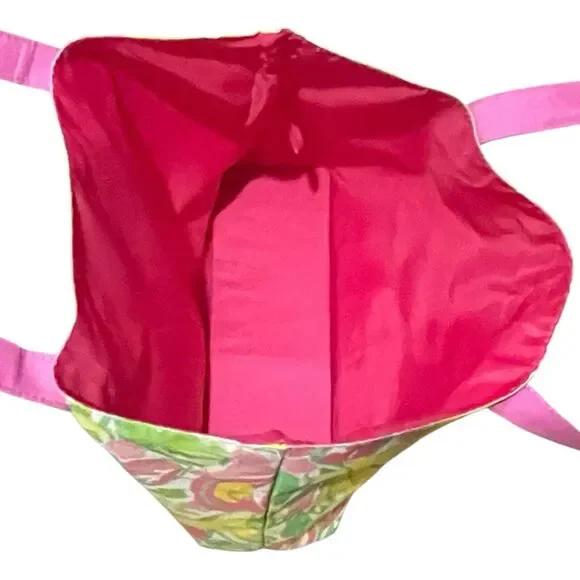 Lilly Pulitzer for Estee Lauder Strawberry Banana Pink Vibrant Tote Bag Colorful - Picture 7 of 8